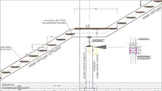 Straight Single Flight Steel Staircase Detail