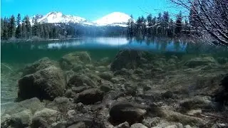 Underwater in Manzanita Lake, Lassen Volcanic National Park