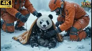 Miracle Panda Rescue in a Blizzard 🐼❄️ | Ultra-Realistic 8K Animal Rescue Mission