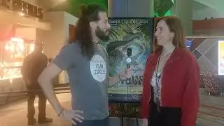 Johnny Vance interviewing Katherine King at TBUFF 2024