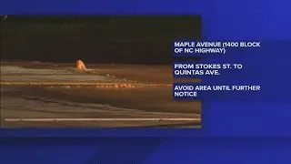 Part of Maple Ave. shut down due to water main break