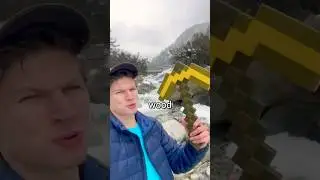 I Mined Real Gold Using Only A Toy Minecraft Pickaxe