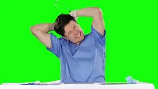 Crazy Doctor Green Screen Video Effect | No Copyright Stock Video