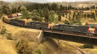 Southern Pacific 1970s lumber train
