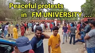 A peaceful protests by FM University Hostel boarders..... // #Fakirmohan University 🌄🌄🌄