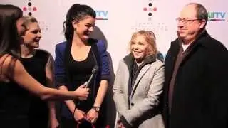 Corner Gas creator and star Brent Butt, with cast members at the Canadian International TV Festival