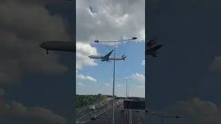 Air China Jet&rsquo;s Dramatic Low Flyby During Landing! | Real Airport Footage #shorts #aviation