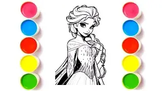 How to Draw a Beautiful Princess | Disney Princess Drawing | Elsa Drawing from Frozen 