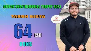 TARUN BISTA 64 RUNS 21 BALL #forcelive #cricket #tennisballcricket #cricketlover