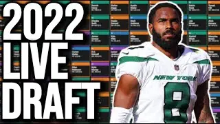 A STRESSFUL 2022 Fantasy Football Draft (Live)