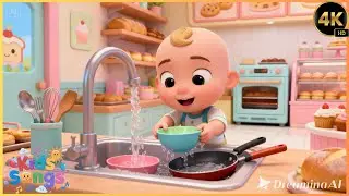 Kids Enjoy Bakery Wash Song For Kids | KidsTune