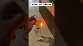 Water level indicator using BC547 Transistor #science #art #shorts #youtubeshorts #arduino #trending