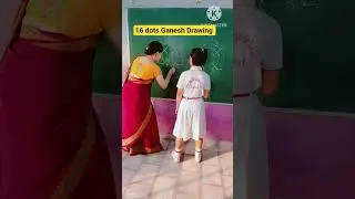 Easy Ganpati drawing 🔥# Activity # Ganpati dots drawing # school # Activity