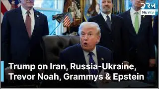 FULL REMARKS: Trump on Iran, Russia-Ukraine, Grammys, Trevor Noah & Epstein Files at WH | AC1G