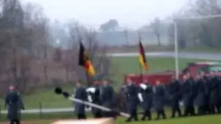 Gelöbnis 28.11. 13 Bad Salzungen Werratal Kaserne. Einmarsch Ehrenkompanie