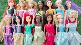 Mattel Disney Princesses Dress up Ariel, Rapunzel, Belle, Tiana, Sindirella, Mulan DIY