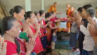 Casting Buddha statue at Dhamma Joti Buddha Vihara