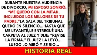 Mi esposo exigió la mitad de los millones de mi padre… hasta que el juez leyó su firma 😱⚖️