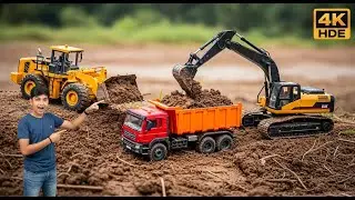 World&rsquo;s 🌎 biggest RC JCB vs Dumper Truck! JUNGLE MUD Construction Challenge 😱 | Real Mini JCB Work