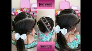 Girls hairstyle easy braids tutorial by Anna & Mama