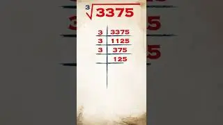 Cube root of 3375 / 3375 ka ghan /  #publicmaths #shorts #cuberoot #math