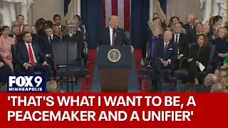 President Trump wants to be remembered as a 'peacemaker'