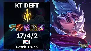 KT Deft Draven BOTTOM vs Kaisa| Patch 13.23 KR Challenger