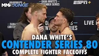 Dana White's Contender Series 80 full card faceoffs