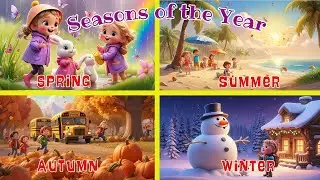Seasons of the Year🌸☀️🍂❄️ | Fun Song for Kids!🎶