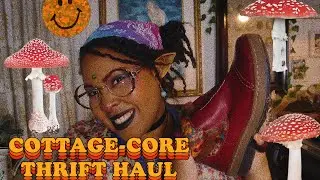 🍄 cottagecore thrift haul 🪵✨