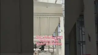 HGM micro powder grinding mill customer site 150-3000 mesh powder production line installation site