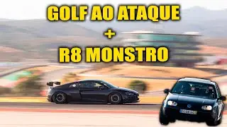A ESCAFIAR O GOLF E UM R8 TODO ALTERADO NA MELHOR PISTA DO MUNDO!! | Andr&eacute; Garage