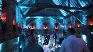 Elms Barn Wedding Disco with Uplighting - www.BlackTieDj.co.uk