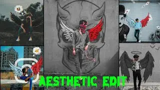 Devil Wings Photo editing Picsart || Aesthetic Photo Editing 2023 viral || Picsart Tutorial