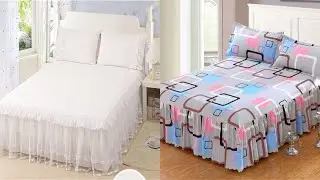 Top class designer frilly bedsheets designs/beautiful bed sheets designs