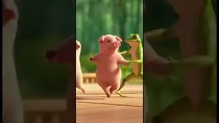 No CGI. Just pure talent😎🐸🐷🐒 #funnyanimals #dancevideo #funny #animalshorts #viralshorts