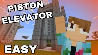 EASY PISTON ELEVATOR IN MINECRAFT BEDROCK 1.16 (PS4, PS5, Xbox, Windows 10, MCPE, Switch)