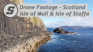Isle of Mull & Isle of Staffa - Drone Footage (Calgary Bay, Fingal's Cave, Eas Fors, Tobermory)