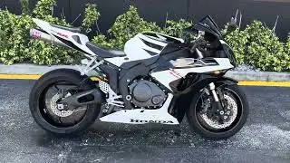 2007 Honda CBR1000RR White Yoshimura Exhaust