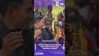 Momen Kebersamaan TNI Dan Anak-Anak Papua Saat Menikmati Kedelai