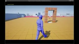 Hybrid locomotion of ALS character.