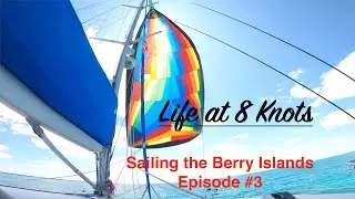 Sunken Barge & Airplane Wreck!  Sailing the Berry Islands - Sailing Catamaran Lost Cat - Bahamas