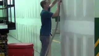 WS2220 Quiet Vac Industrial Vacuum - (In Action - Drywall Sanding w/ Sanding Block) | www.ruwac.com