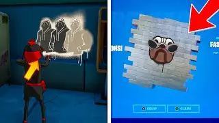 Emote in Front of Shady Doggo Graffiti at Believer Beach! (Location)