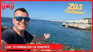🔴LIVE: Spectacular Weather in Tenerife! Los Cristianos Morning Walk! ☀️