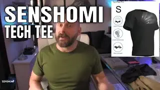 Senshomi&reg; Men's Tech T-Shirts - 100% Cotton Silky Smooth Undershirts for Soft Summer Comfort