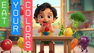Eat your Colors #kidschannel    #kidsvideos #cocomelon #AlphabetSong#colors #kids #funny