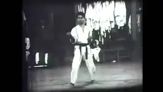 Kikugawa Masanari sensei performs Seipai at the old Jundokan