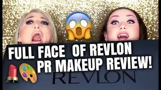 FULL FACE OF REVLON MAKEUP REVIEW! COLLAB W/Ashley Bluedef