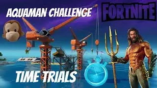 Complete Swimming Trial at Dirty Docks (Aquaman Challenge) + Staring Contest - Fortnite [HBoyzFilms]